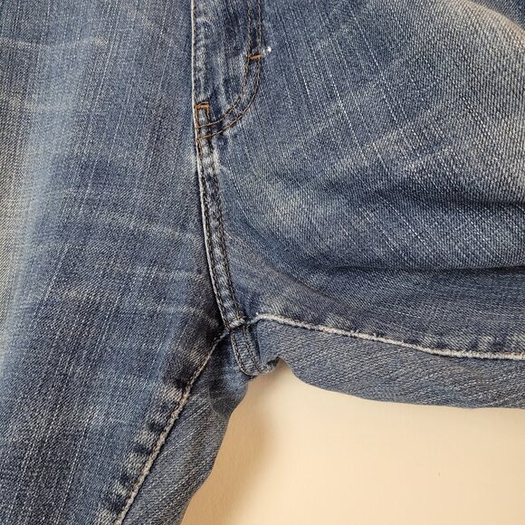 Vintage Calvin Klein Jeans Mens 36x30 Blue Medium Wash Cotton Straight Baggy Y2K - Picture 3 of 16